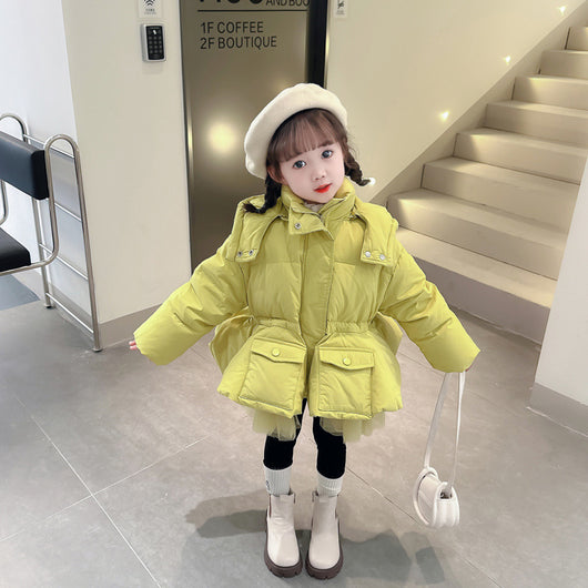 Abrigo Cálido de Plumón para Niña - Colección Invierno - Image 4