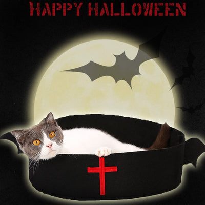 Cama Temática Halloween y Navidad para Mascotas