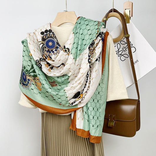 Foulard de Algodón y Lino Ligero - Pareo Sedoso Protección Solar para Playa y Viajes - Image 57