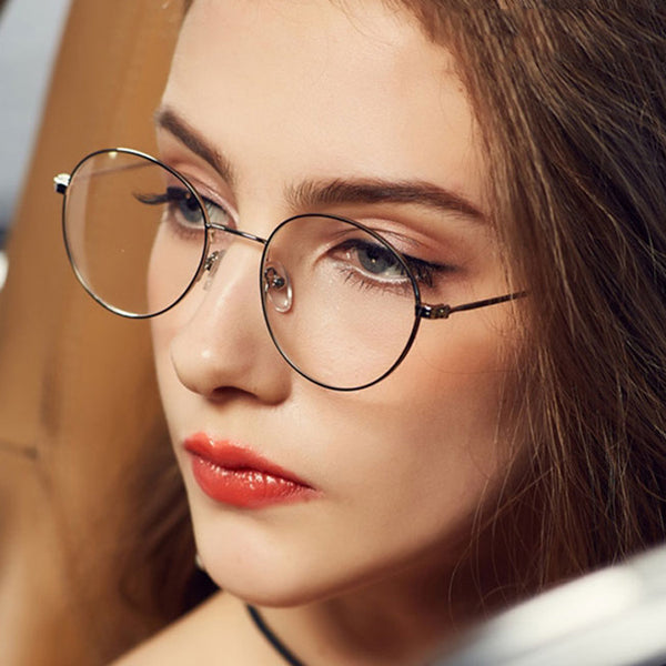 Gafas de Marco Metálico con Cristales Planos