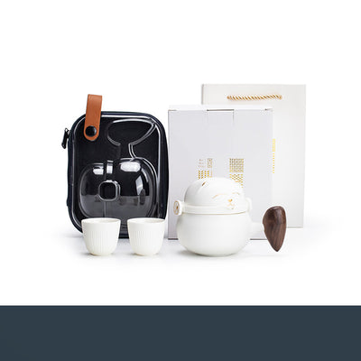 Juego de Té Portátil con Bolsa - Tetera de Cerámica para Viajes - Image 8