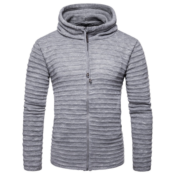 Sudadera con capucha a rayas para hombre