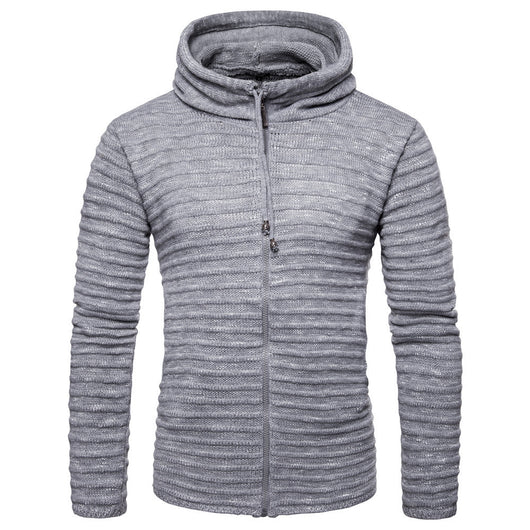 Sudadera con capucha a rayas para hombre - Image 2