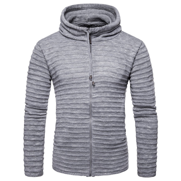 Sudadera con capucha a rayas para hombre