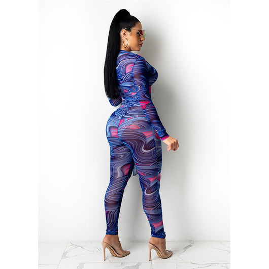 Jumpsuit Transparente de Manga Larga para Discoteca - Image 13