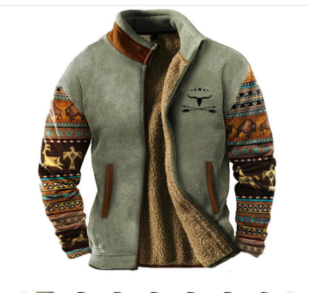 Sudadera Casual con Cierre Medio y Estampado para Hombre - Image 6