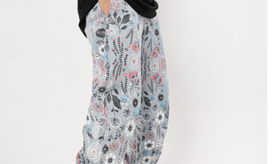 Jeans Estampados con Diseño Floral Doodle para Hombre - Image 19