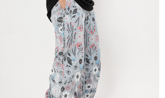Jeans Estampados con Diseño Floral Doodle para Hombre - Image 19