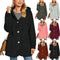 Cardigan Tipo Sudadera con Capucha y Bolsillos - Abrigo Casual Europeo