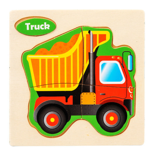 Puzzle 3D Educativo Infantil con Animales y Vehículos para Jardín de Niños - Image 15