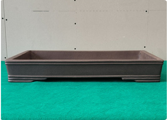 Maceta Rectangular Extragrande de Barro Púrpura con Opción de Drenaje - Image 2