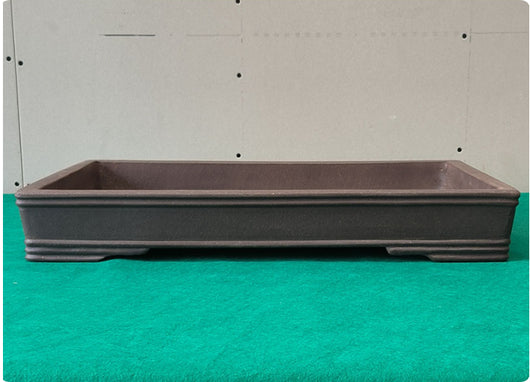 Maceta Rectangular Extragrande de Barro Púrpura con Opción de Drenaje - Image 2