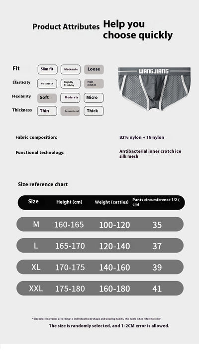 Calzoncillos Triangle Transpirables de Seda Helada para Hombre - Image 12