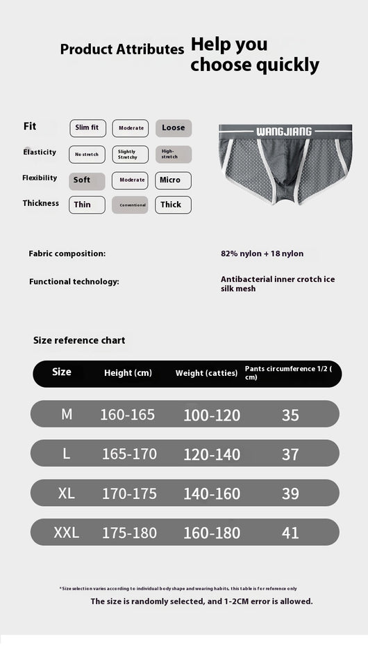 Calzoncillos Triangle Transpirables de Seda Helada para Hombre - Image 12