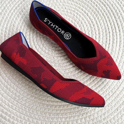 Zapatos de Tacón Punta Fina Tejidos Livianos para Mujer - Image 44