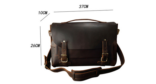 Bolso de Cuero Genuino Primera Capa Estilo Retro - Image 7