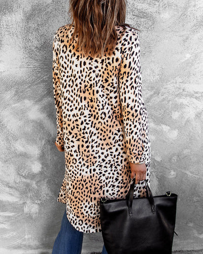 Chaqueta Casual de Algodón con Estampado Leopardo para Otoño e Invierno - Image 6