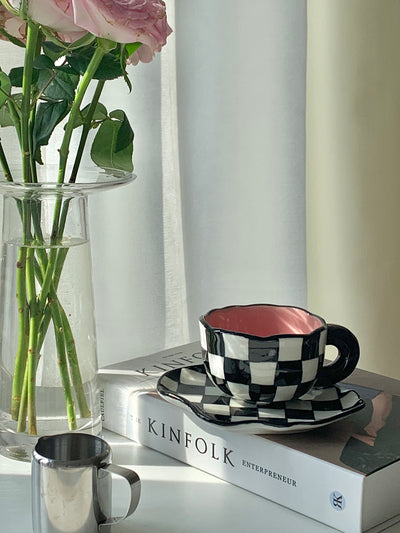 Taza Ajedrez Blanco y Negro - Diseño Viral Moderno - Image 4