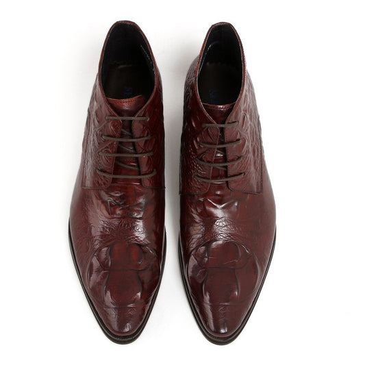 Botas Doc Martens Altas de Piel de Cocodrilo para Hombre