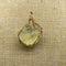 Hand-Wound Twisted Irregular Crystal Rough Stone Necklace Lemon crystal