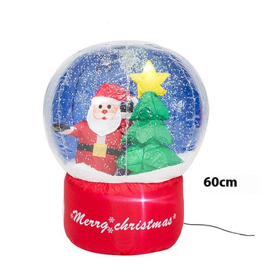 Decoración Navideña Inflable Luminosa para Jardín - Muñeco de Nieve, Reno y Papá Noel - Image 6