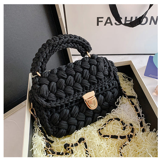 Bolsa Mensajera Tejida a Mano - Diseño Artesanal Crochet - Image 4