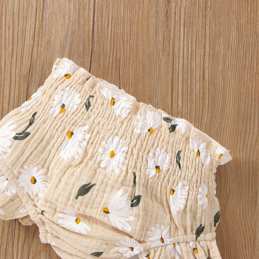 Conjunto de Dos Piezas Niña con Pantalón Suspender Estampado Floral - Image 15