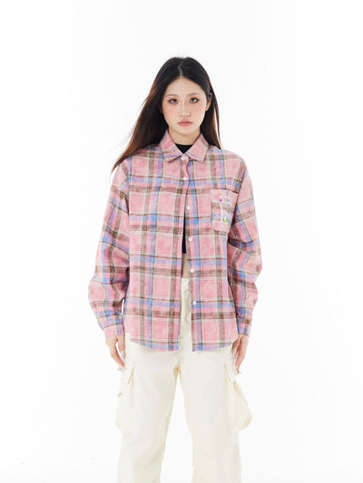 Camisa a Cuadros de Manga Larga Unisex - Image 10