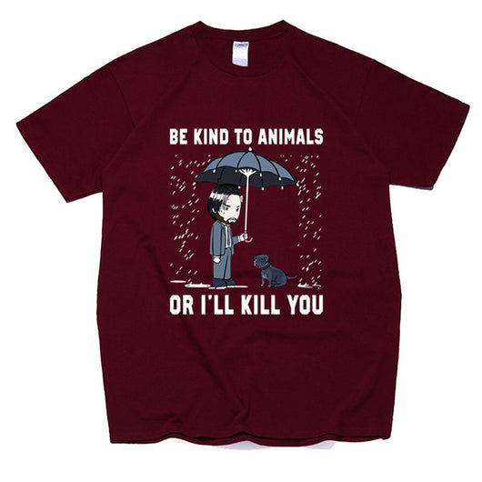 Playera Negra Keanu Reeves - Sé Amable con los Animales - Image 11