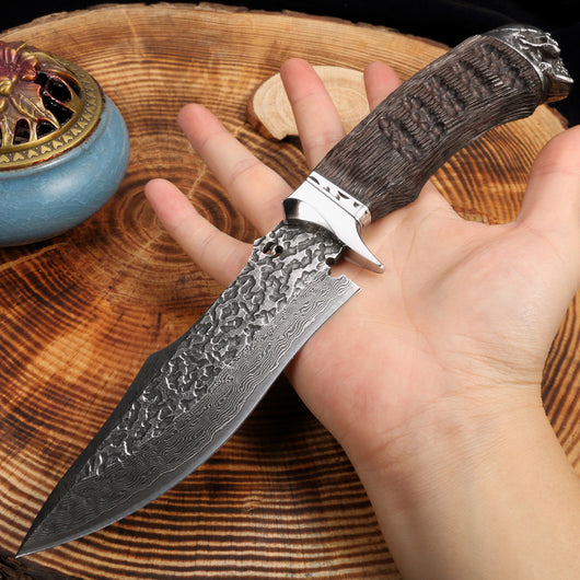 Cuchillo de Frutas Damascus God Of War - Hoja Afilada Profesional - Image 3