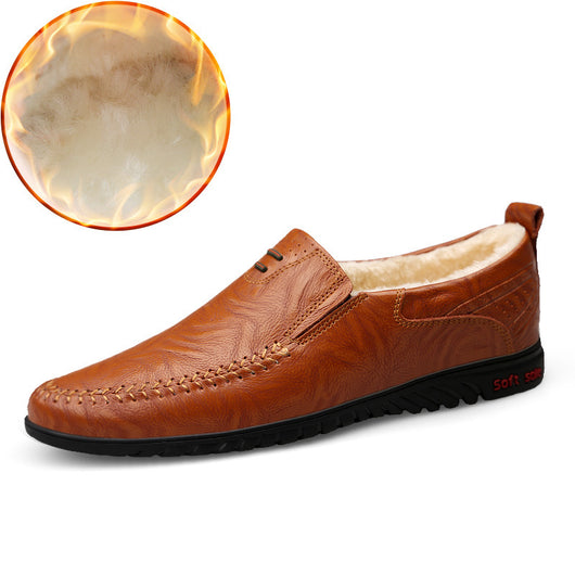 Zapatos de Cuero Casual Estilo Coreano para Hombre - Image 7
