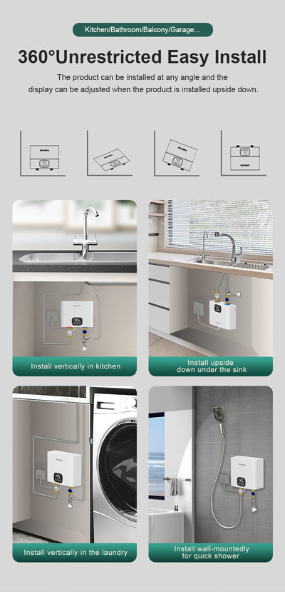 Calentador de Agua Instantáneo Eléctrico Xiaochubao - Image 7