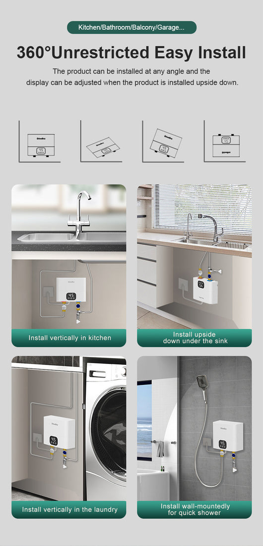 Calentador de Agua Instantáneo Eléctrico Xiaochubao - Image 7