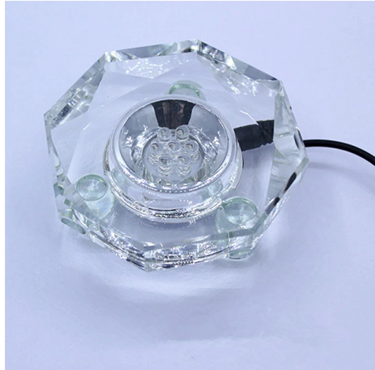 Base Luminosa LED de Cristal con Luz Multicolor - Image 2