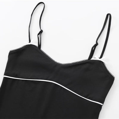 Chaleco Tejido Slim Fit Color Café con Tirantes Finos - Image 3