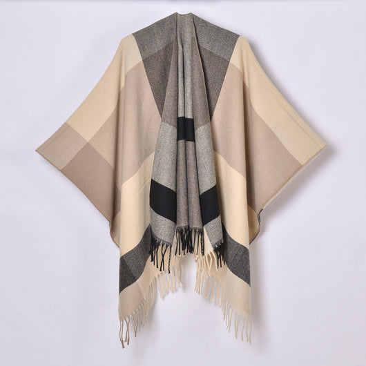 Chal con Borlas y Diseño Escocés Jacquard - Image 16