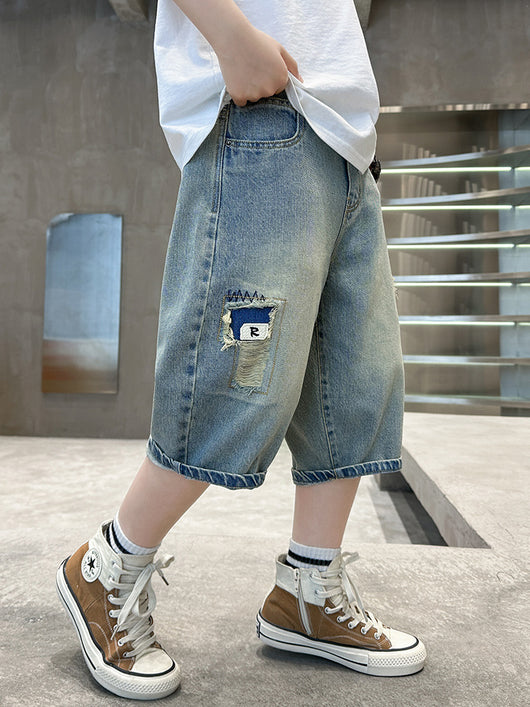 Shorts de Mezclilla Ligera para Niño - Comodidad Estival - Image 14