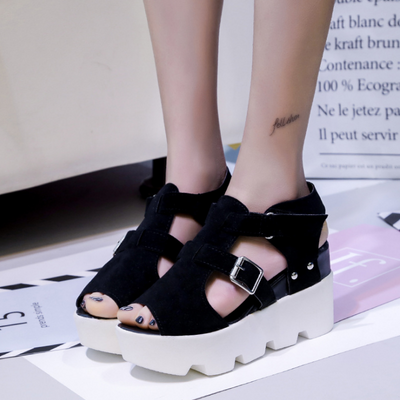 Sandalias Plataforma Muffin con Velcro - Diseño Boca de Pez para Mujer - Image 6