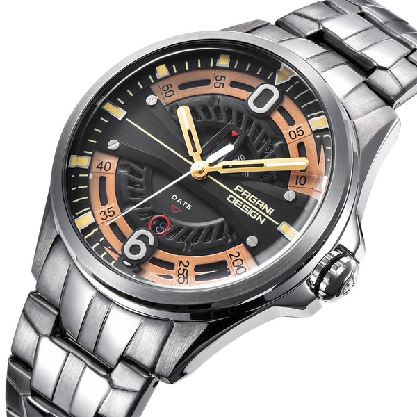 Reloj de Cuarzo Acero Inoxidable con Calendario - Elegancia Profesional