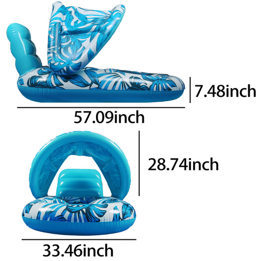 Colchoneta Flotante Reclinable para Piscina y Playa - Image 6