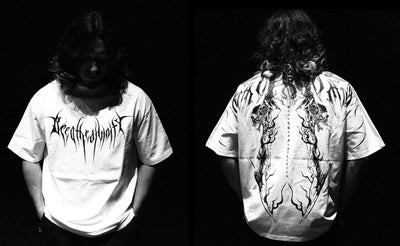 Playera Holgada de Algodón Talla Grande Estilo Oscuro - Image 7