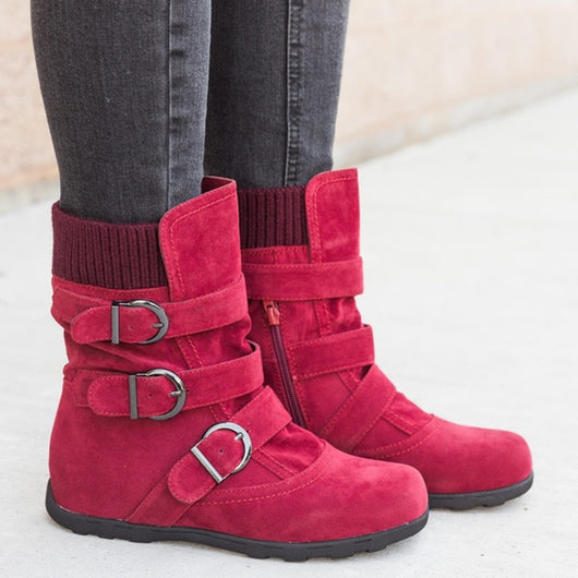 Botas de Invierno Casual con Hebilla Ajustable - Image 9