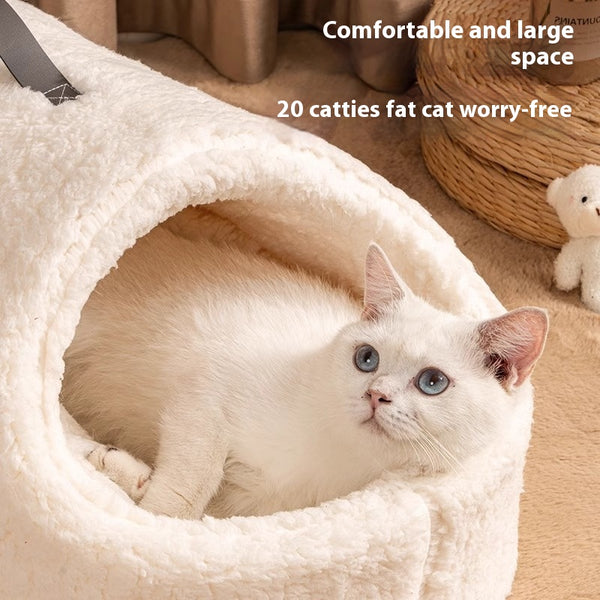 Pantuflas Cama Gato Lana Merino Desmontables y Lavables - Calidez y Seguridad