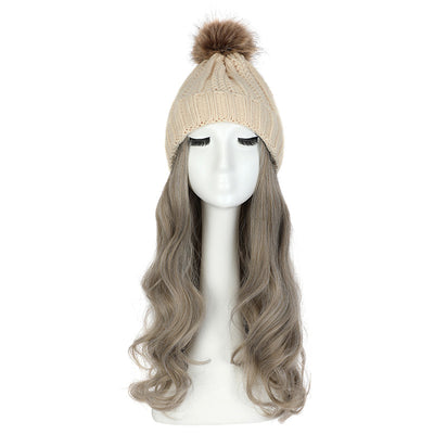 Gorro de Lana con Peluca Desmontable para Mujer - Image 22