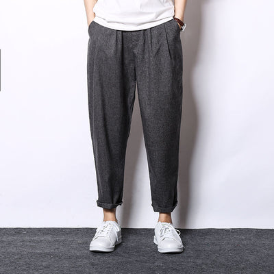 Pantalones Capri Casuales de Algodón y Lino - Image 2