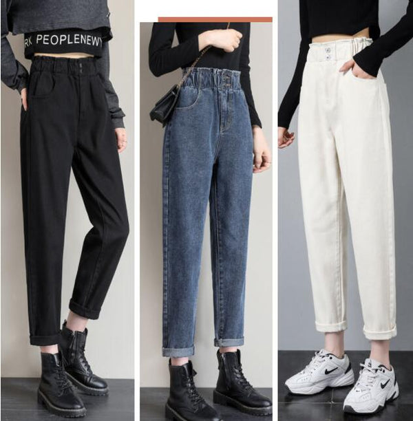 Jeans Rectos Slim Cintura Alta para Mujer - Colección Verano