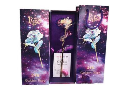 Conjunto de Rosas Doradas Luminosas 24K - Image 6