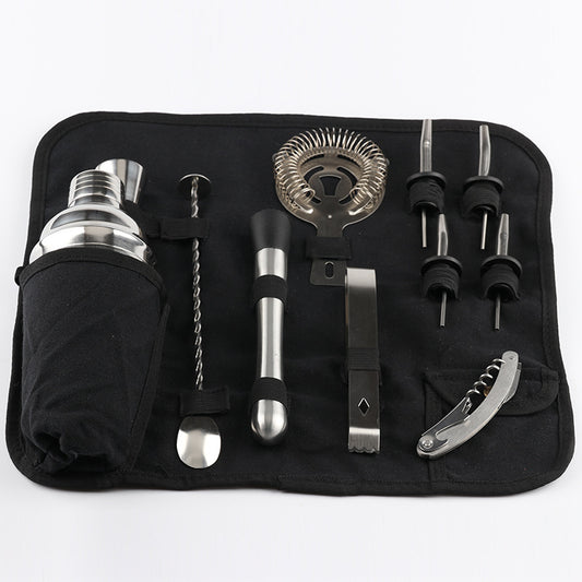 Set Profesional de 12 Piezas para Cócteles en Acero Inoxidable