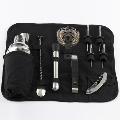 Set Profesional de 12 Piezas para Cócteles en Acero Inoxidable