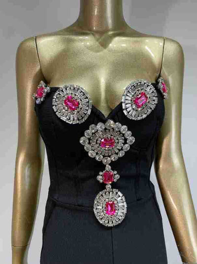 Enterizo Tubo Brillante con Strass para Fiesta - Image 14